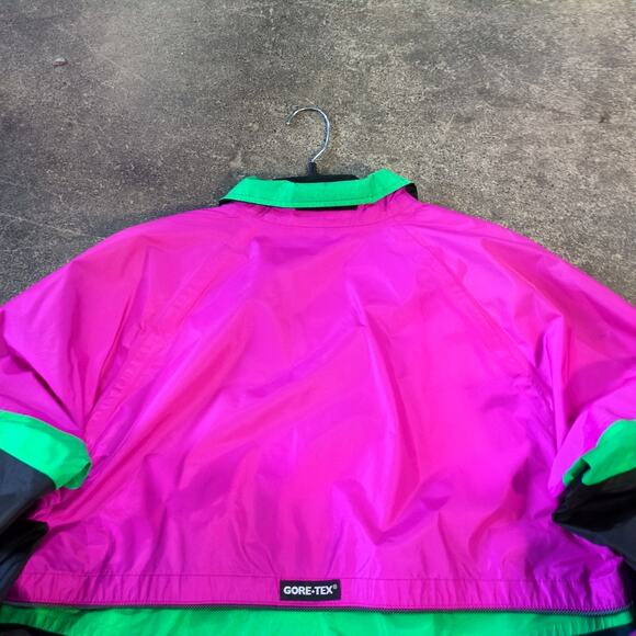 Vintage 90s Gore-Tex In Sport Windbreaker Jacket Mens M Purple Black Full Zip - Picture 4 of 8